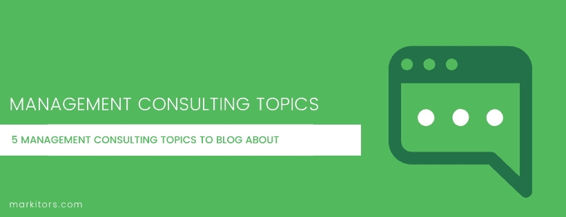 management consulting topics