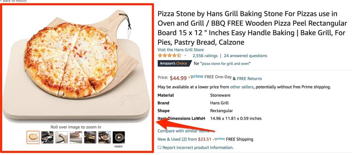 Amazon Pizza Stone by Hans Grill