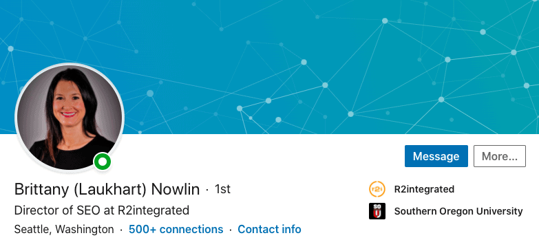 Brittany Nowlin - Seattle SEO Consultant