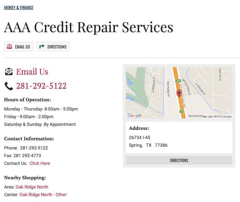 credit repair directory