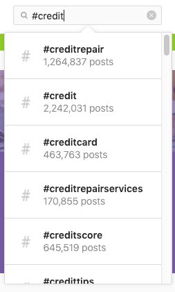 credit repair hashtags