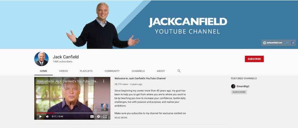 Jack Canfield Youtube