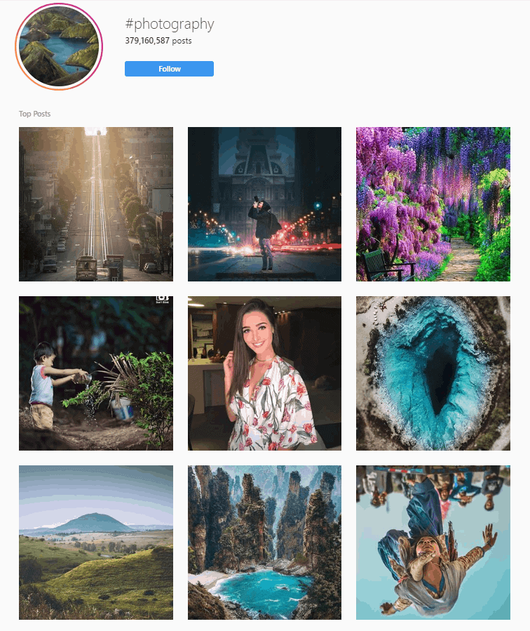 instagram hashtags for photographers