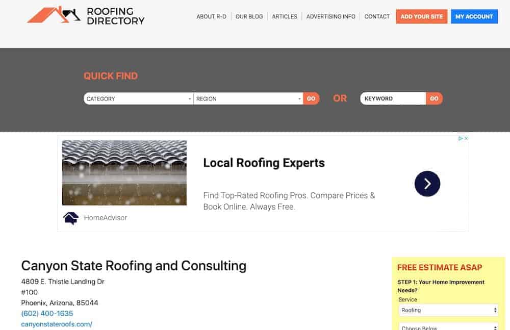 roofing directory