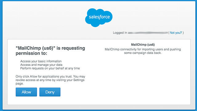 Salesforce Mailchimp