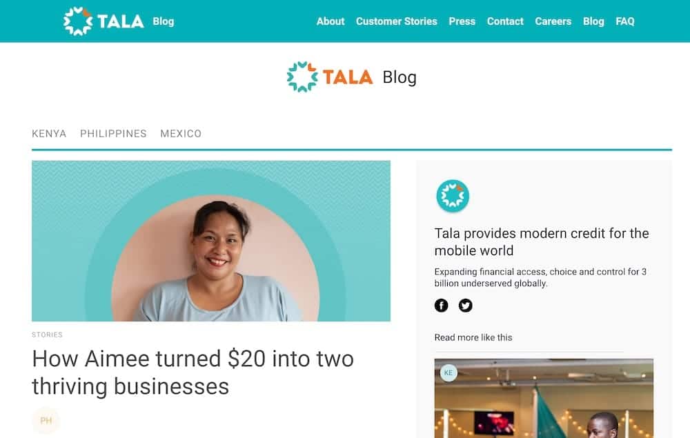 Tala finance blog