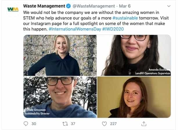 waste management twitter