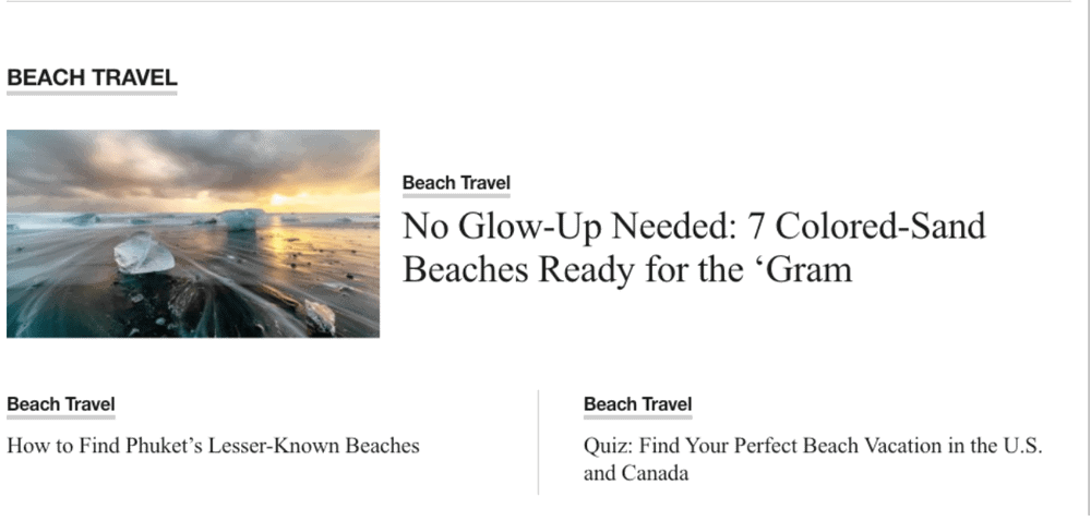 beach travel