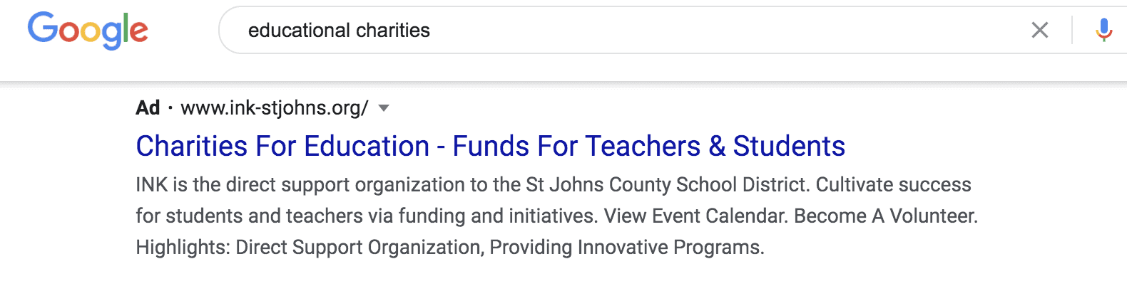 google ads nonprofit