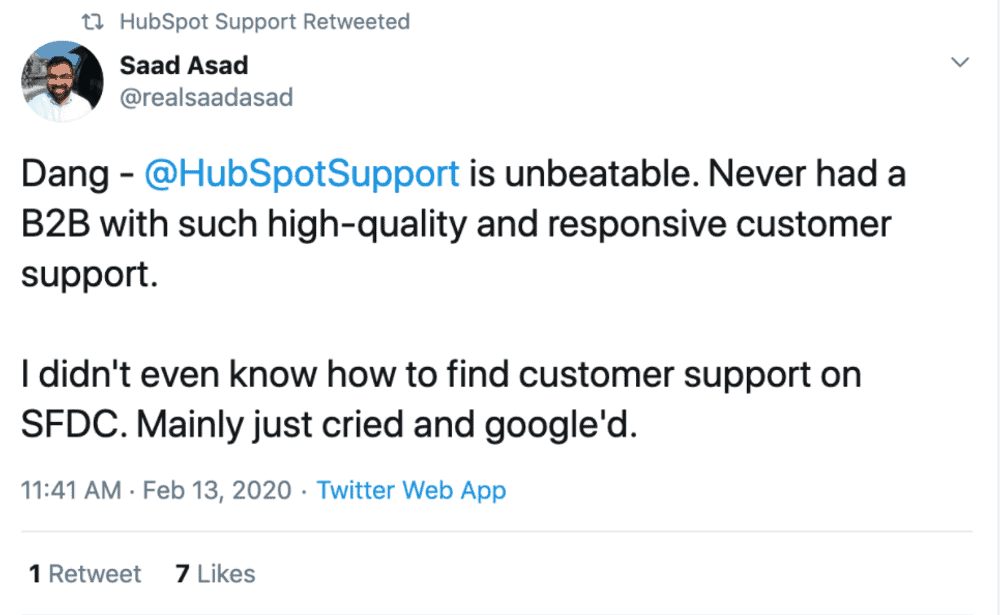 hubspot support twitter