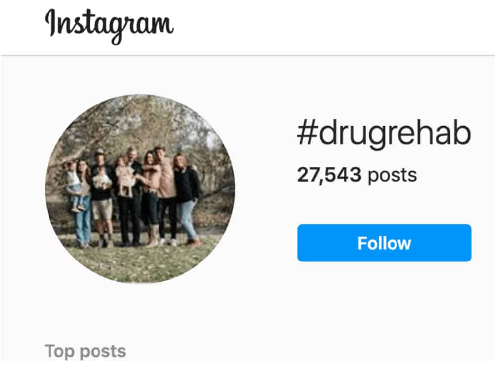 instagram hashtag drugrehab