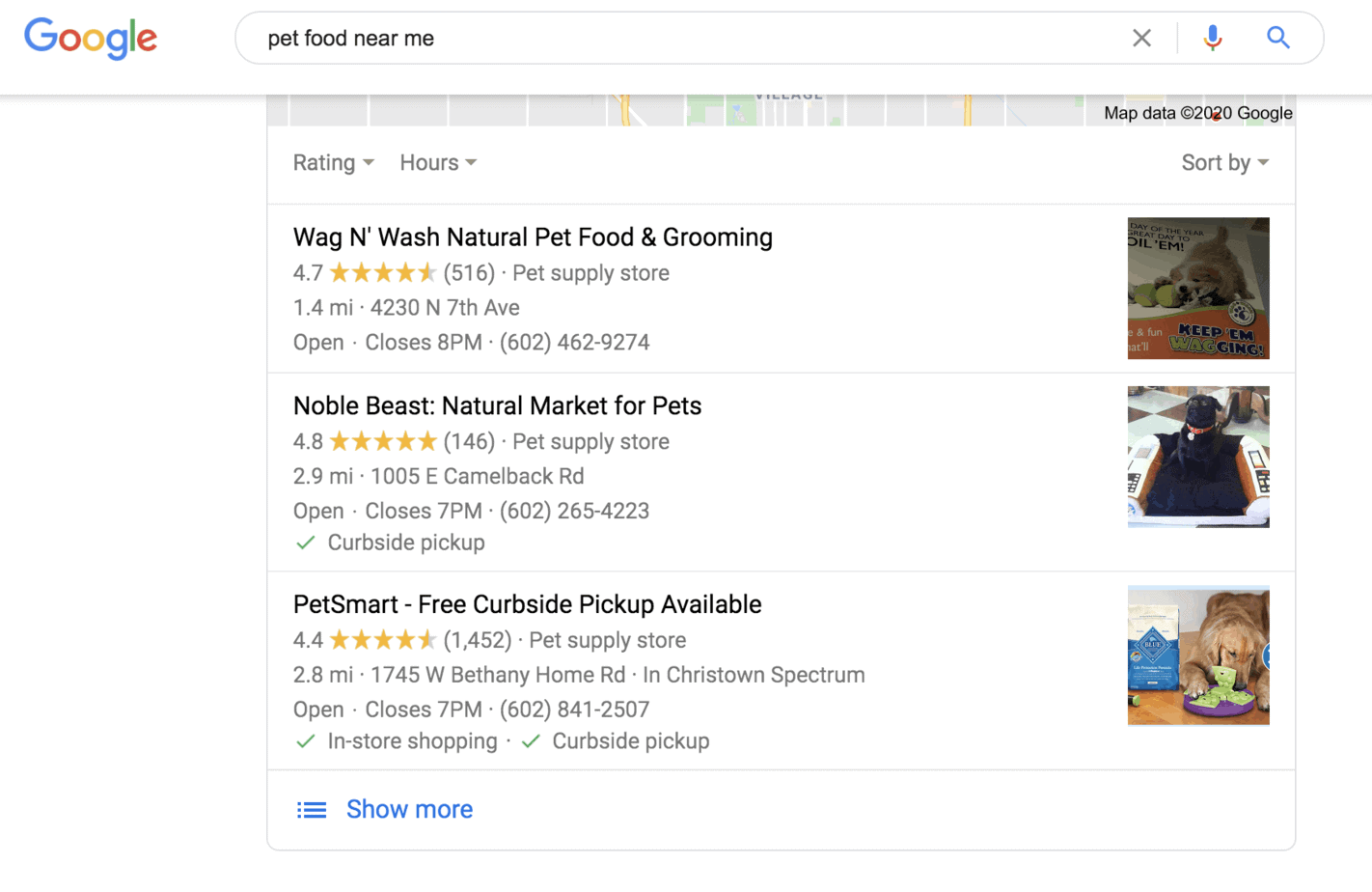 pet food ads