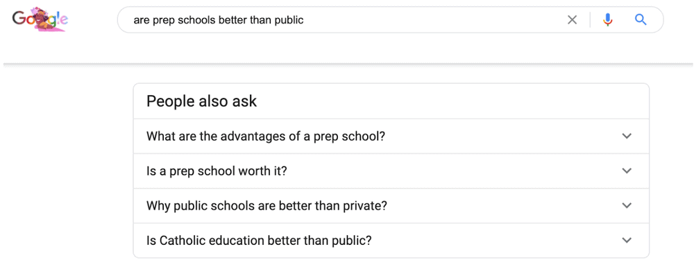 prep schools vs public