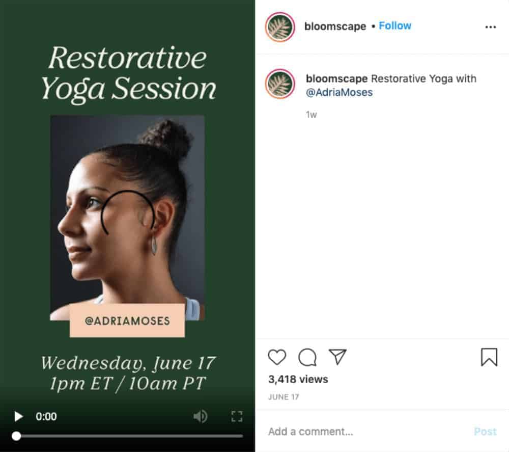 restorative yoga session