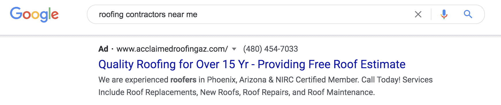 roofing advertising