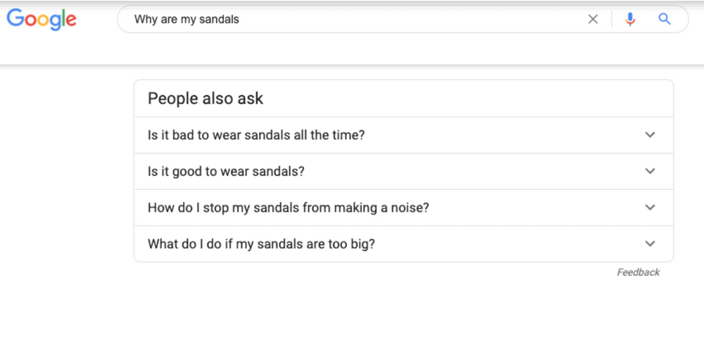 sandals google search