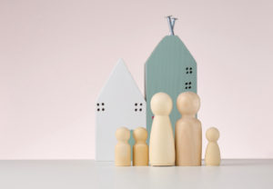 wooden figures and houses
